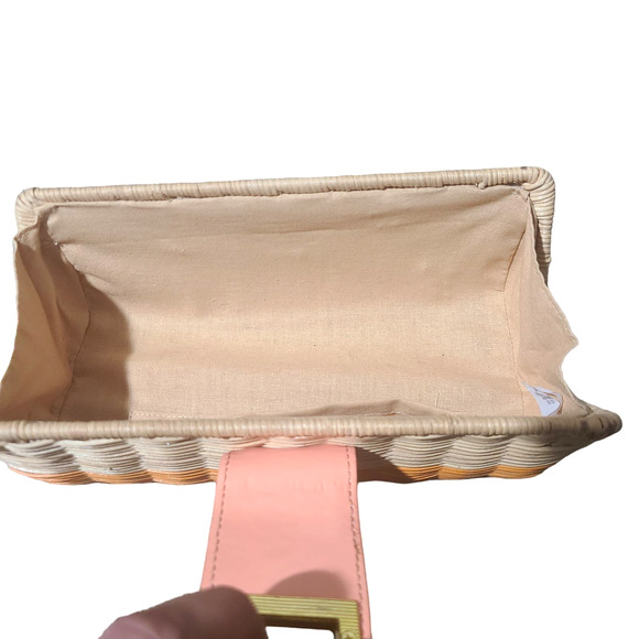 J. Crew Rattan Orange Flap Turn Style Open/ Close Clutch - Picture 10 of 16